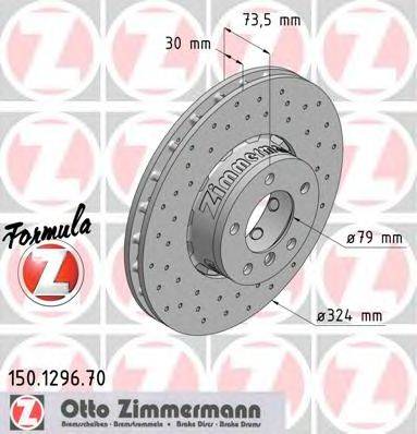 Тормозной диск ZIMMERMANN 150129670