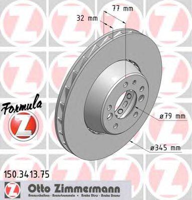 Тормозной диск ZIMMERMANN 150.3413.75