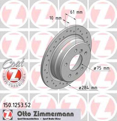 Тормозной диск ZIMMERMANN 150.1253.52