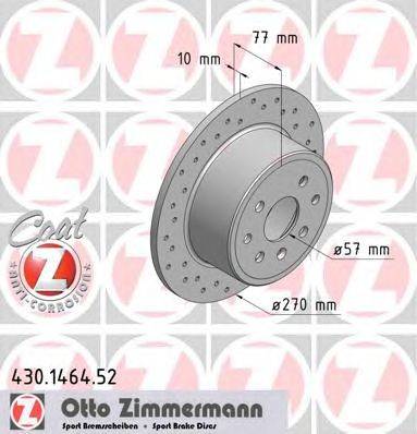 Тормозной диск ZIMMERMANN 430146452