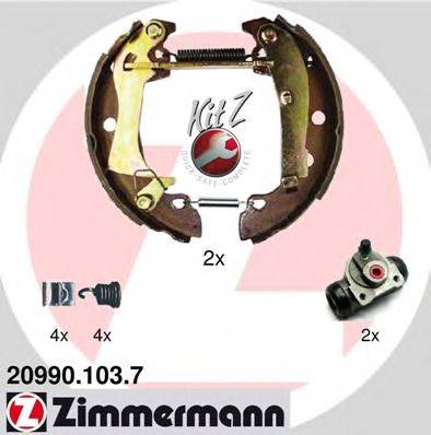 Комплект тормозных колодок ZIMMERMANN 20990.103.7