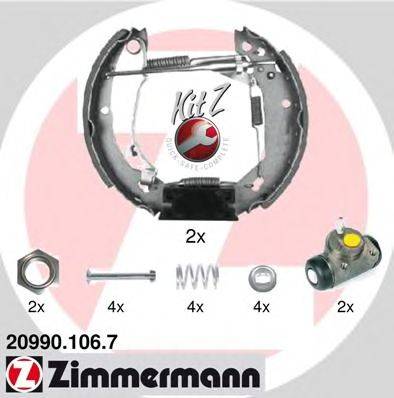 Комплект тормозных колодок ZIMMERMANN 20990.106.7