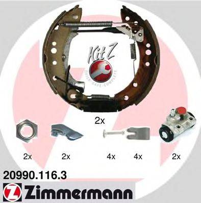 Комплект тормозных колодок ZIMMERMANN 20990.116.3