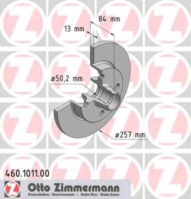 Тормозной диск ZIMMERMANN 460101100