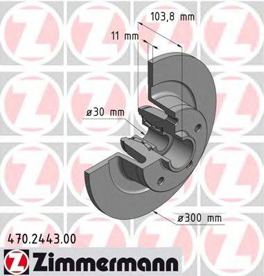 Тормозной диск ZIMMERMANN 470.2443.00