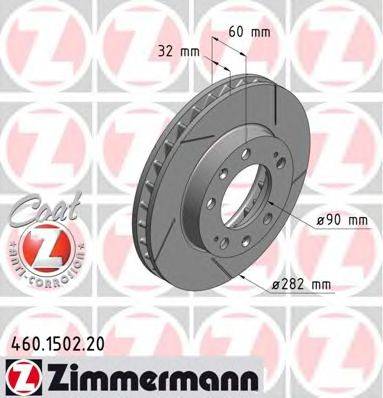 Тормозной диск ZIMMERMANN 460.1502.20