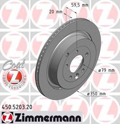 Тормозной диск ZIMMERMANN 450520320