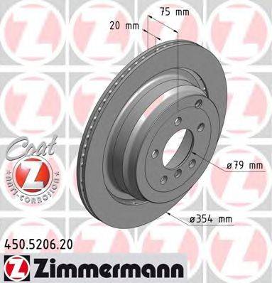 Тормозной диск ZIMMERMANN 450520620