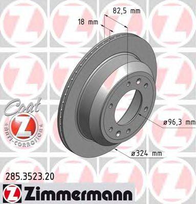Тормозной диск ZIMMERMANN 285352320