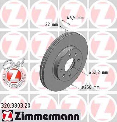 Тормозной диск ZIMMERMANN 320380320
