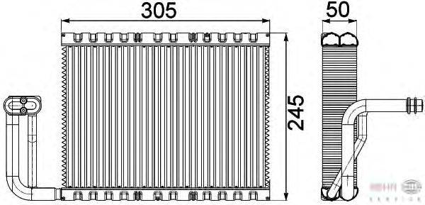 Испаритель, кондиционер HELLA 8FV 351 331-141