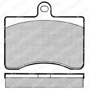 Комплект тормозных колодок, дисковый тормоз DELPHI LP513