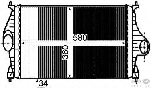 Интеркулер HELLA 8ML 376 755-771