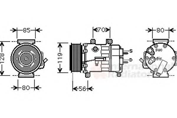 Компрессор, кондиционер SCHLIECKMANN 6009K250