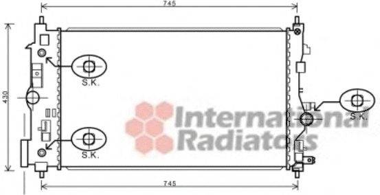 Радиатор, охлаждение двигателя SCHLIECKMANN 60372546