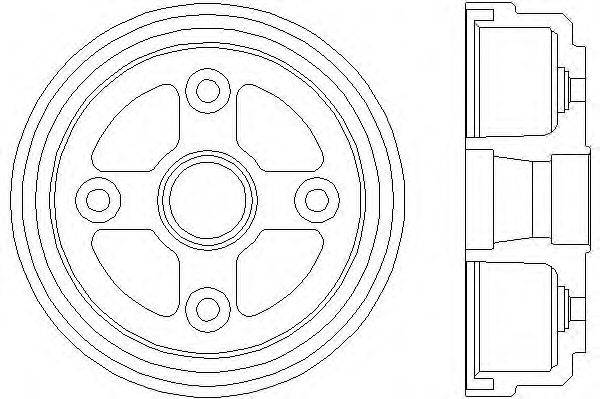 Тормозной барабан HELLA 8DT355300541