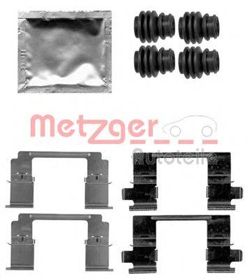 Комплектующие, колодки дискового тормоза METZGER 1091840
