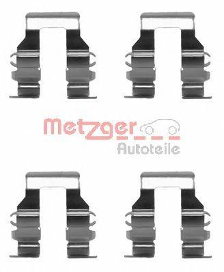 Комплектующие, колодки дискового тормоза METZGER 1091199