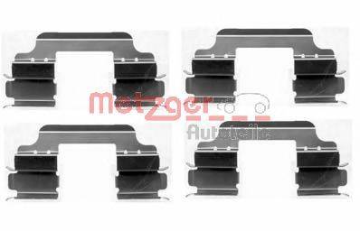 Комплектующие, колодки дискового тормоза METZGER 1091648