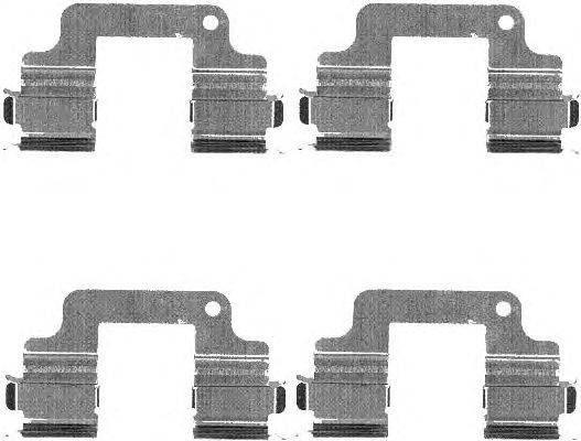 Комплектующие, колодки дискового тормоза HELLA 8DZ 355 203-371