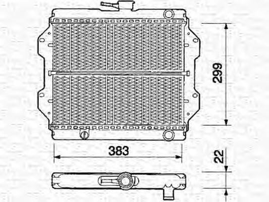 Радиатор, охлаждение двигателя AKS DASIS 320030