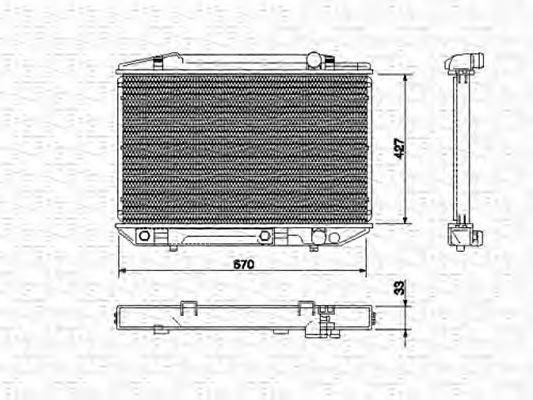 Радиатор, охлаждение двигателя AKS DASIS 120380