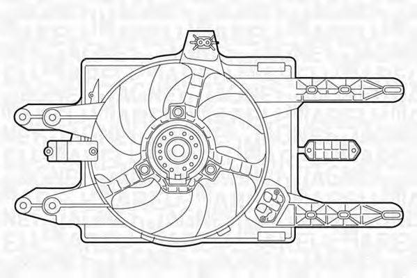 Вентилятор, охлаждение двигателя MAGNETI MARELLI 069422018010