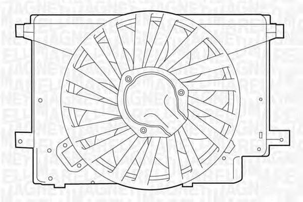 Вентилятор, охлаждение двигателя MAGNETI MARELLI 069422242010