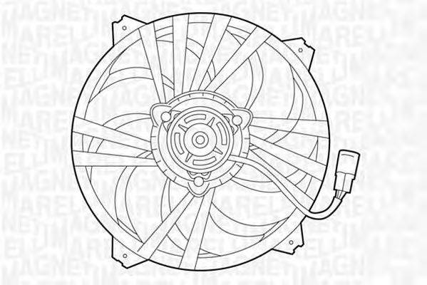 Вентилятор, охлаждение двигателя MAGNETI MARELLI 069422378010