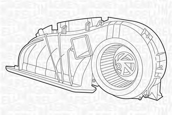 Электродвигатель, вентиляция салона MAGNETI MARELLI 069401324010