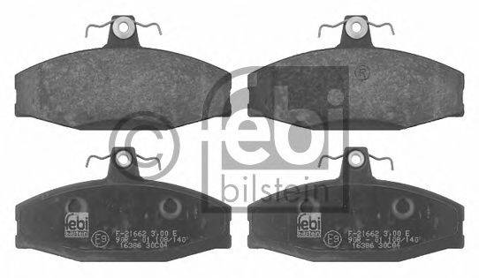 Комплект тормозных колодок, дисковый тормоз FEBI BILSTEIN 20861