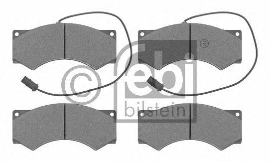 Комплект тормозных колодок, дисковый тормоз IVECO 1906049