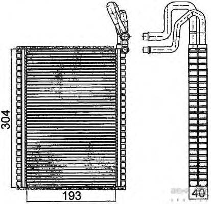 Испаритель, кондиционер BEHR HELLA SERVICE 8FV351331291