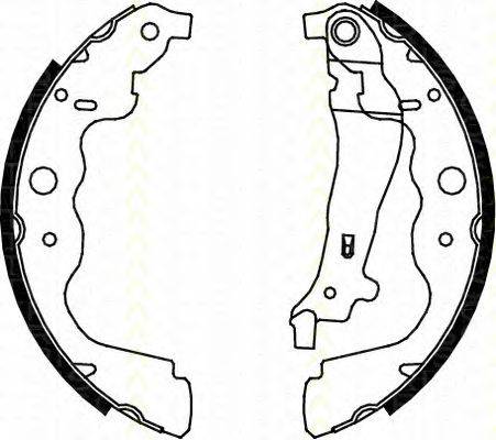 Комплект тормозных колодок TRISCAN 810025004
