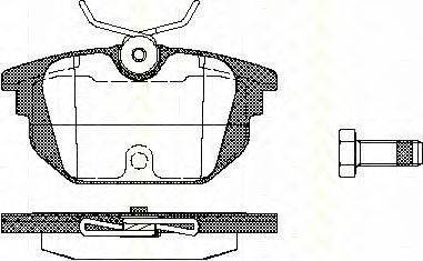 Комплект тормозных колодок, дисковый тормоз TRISCAN 23177