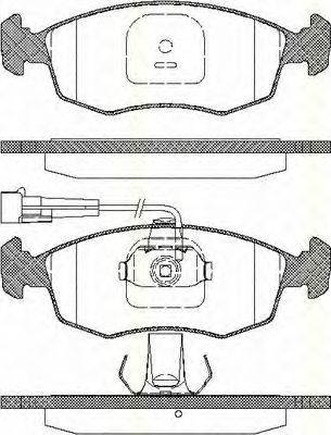 Комплект тормозных колодок, дисковый тормоз TRISCAN 811015015