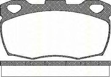 Комплект тормозных колодок, дисковый тормоз TRISCAN 8110 17003