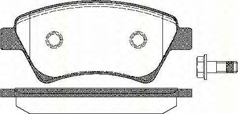 Комплект тормозных колодок, дисковый тормоз TRISCAN 811025020