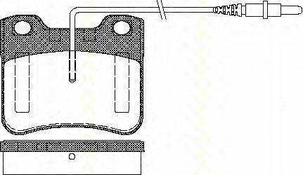 Комплект тормозных колодок, дисковый тормоз TRISCAN 21191