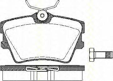 Комплект тормозных колодок, дисковый тормоз TRISCAN 3550