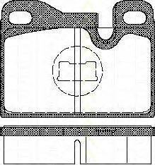 Комплект тормозных колодок, дисковый тормоз TRISCAN 20482