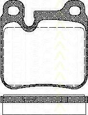 Комплект тормозных колодок, дисковый тормоз TRISCAN 811029161