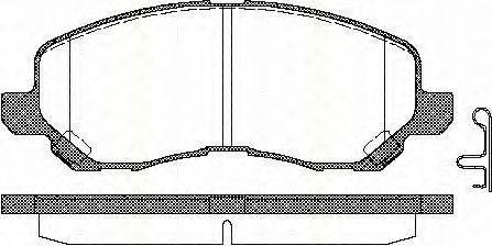 Комплект тормозных колодок, дисковый тормоз TRISCAN 811042019