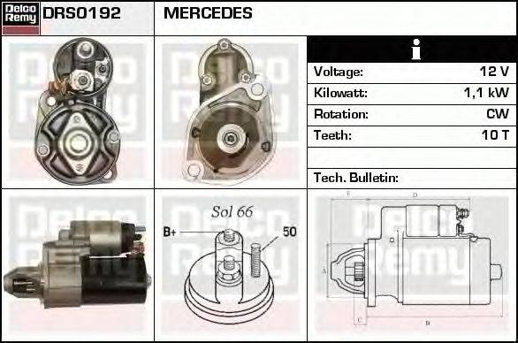 Стартер DELCO REMY DRS0192