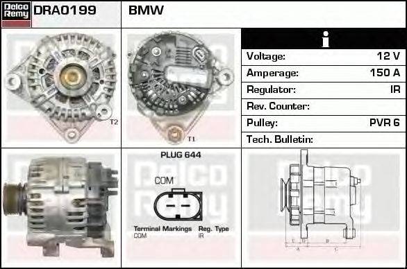 Генератор DELCO REMY DRA0199