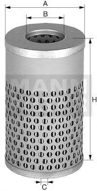 Фильтр, Гидравлическая система привода рабочего оборудования MANN-FILTER H 617 n