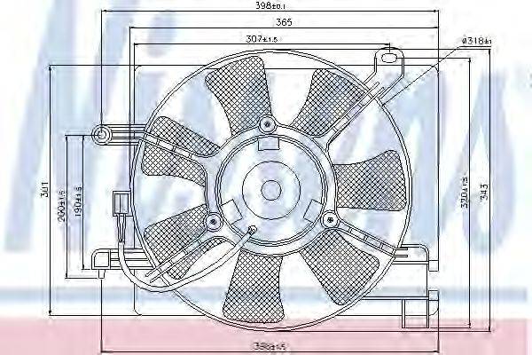 Вентилятор, охлаждение двигателя ARD 322089