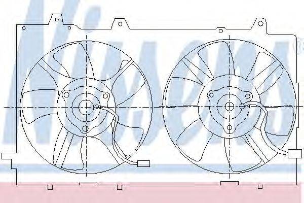Вентилятор, охлаждение двигателя NISSENS 85286