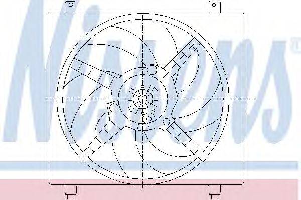 Вентилятор, охлаждение двигателя NISSENS 85362