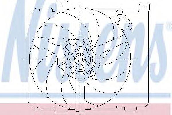 Вентилятор, охлаждение двигателя NISSENS 85377
